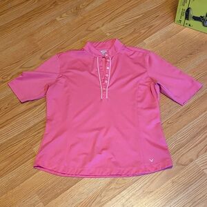 Callaway Pink Golf Shirt, size large